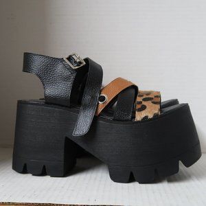 Disco Funky Chunky Platform Lug Sole Sandals From Argentina